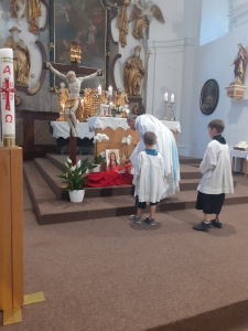 Príchod sv. Filoménky a sv. Ruženy Límskej<br />do Brezovského kostola